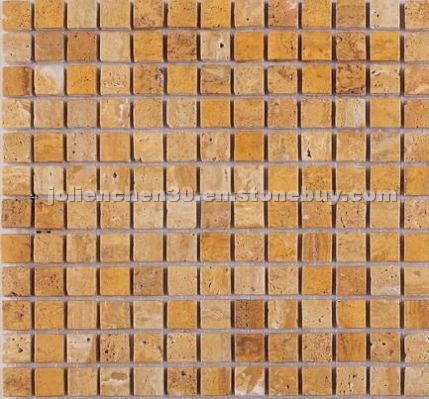Golden Travertine Mosaic (N1.15-13-M)