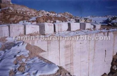 White and Beige Travertine Blocks