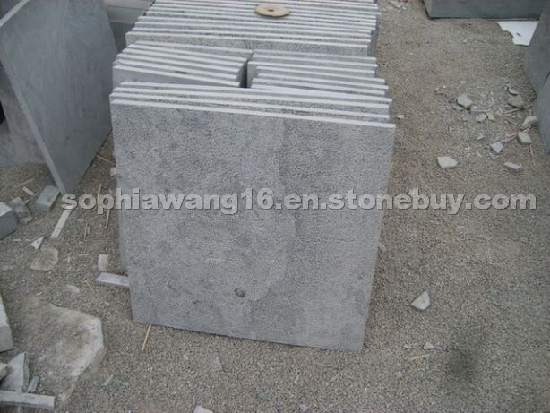 Blue limestone Bush hammered