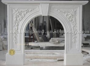 Marble Fireplace / Carved Marble Fireplace / Limes