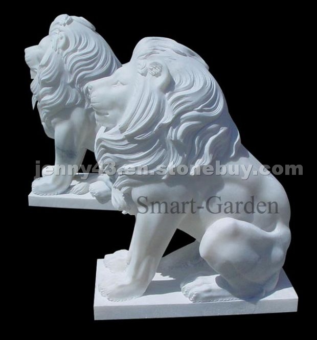 Marble Lion Sculpture