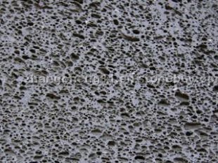 Sawn vacuolar basalt (lava stone)