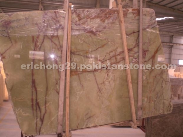 Green Onyx slabs