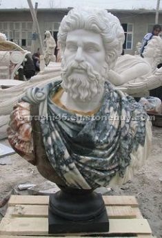 stone bust carving