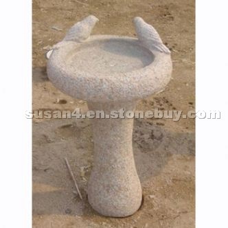 Garden granite birdbath BB-009