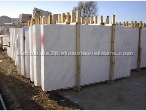 Pure white marble slabs from Vietnam