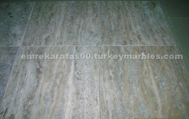 Silver Travertine Veincut
