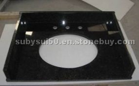 black granite vanity
