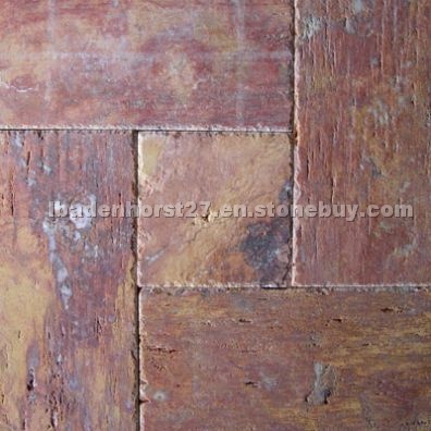 Travertine Orange Tumbled
