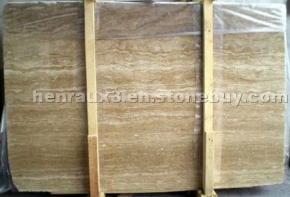 Travertino Noce slabs