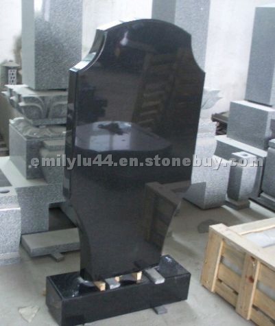 Black Granite Tombstone and Monument
