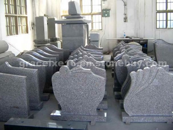 Grey Granite Gravestone