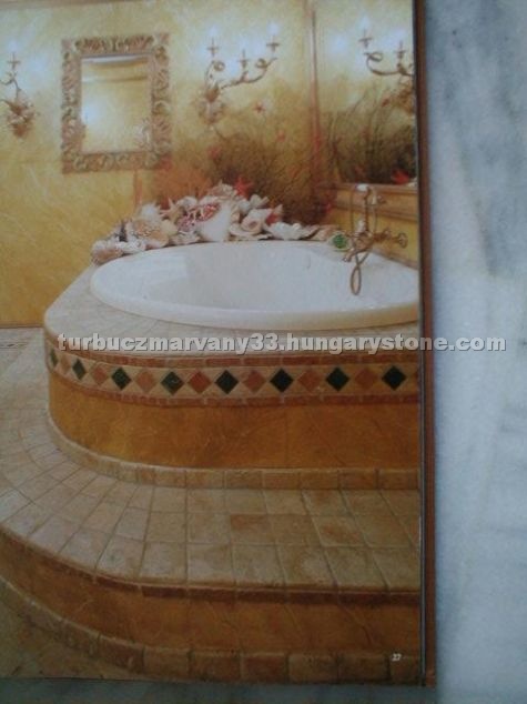 Travertine tiles - Bathtub surround