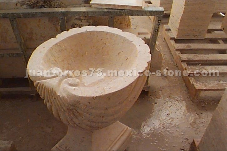 Coquina Stone Flowerpot