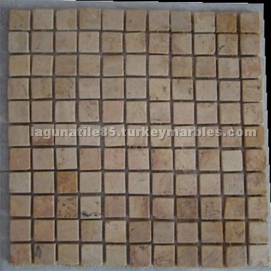 Travertine mosaic tiles