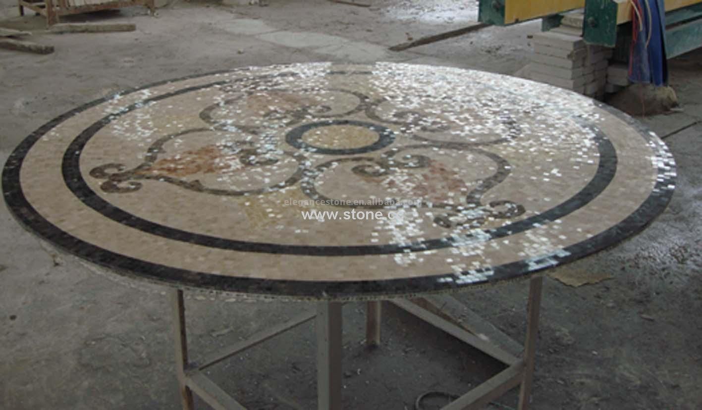 Polished  aluminum mosaic tile