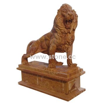 Red Marble Lion