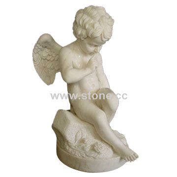 Marble Cherub Statue
