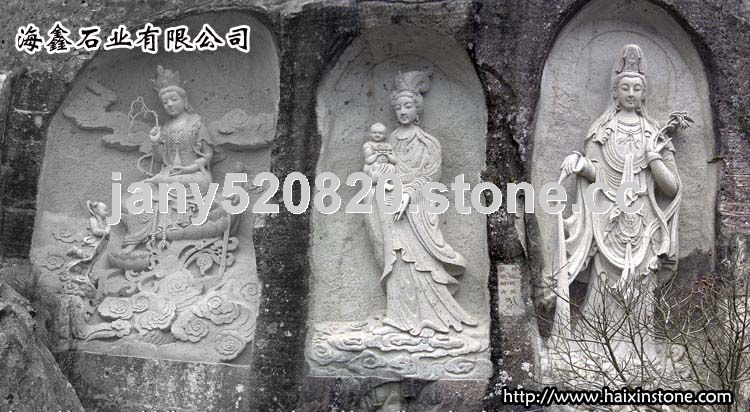 Kwan-yin stone carving