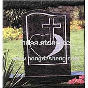 Black Granite Tombstone