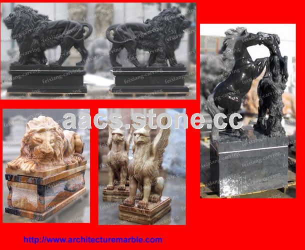 Marble Lions, Marble Sculpture Animal