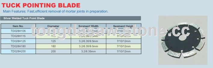 Tuck Pointing Blade
