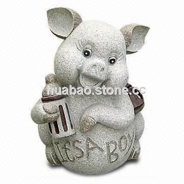 Polished Pig Stone Sculpture Polished Pig Stone Sculpture