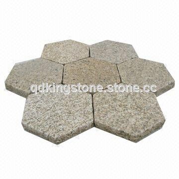 Yellow Granite Hexagon Stones