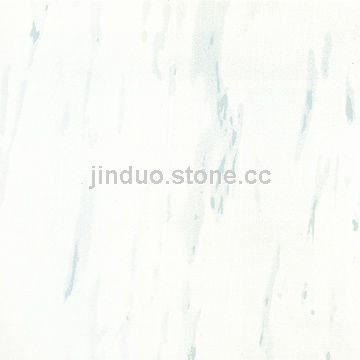 Super White Marbled Polished Tile