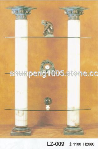marble translucent column