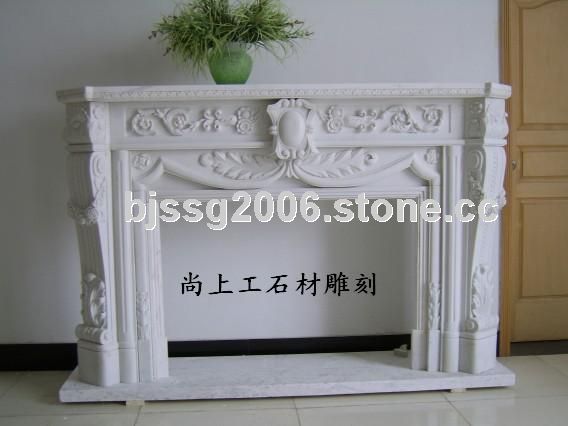 marble fireplace
