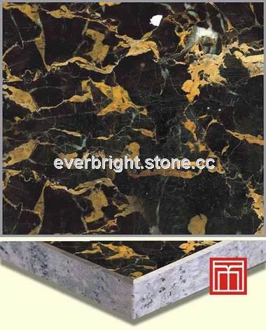 portoro marble laminated panel