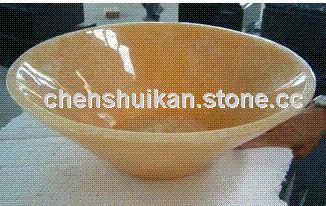 rosin yellow stone basin