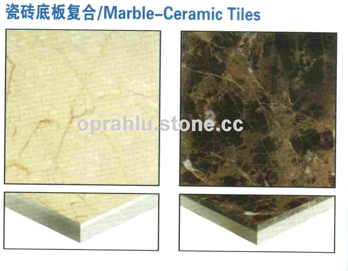 composite tiles:marble and ceramic