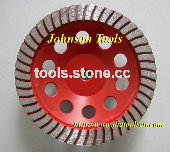 Turbo type cup wheel