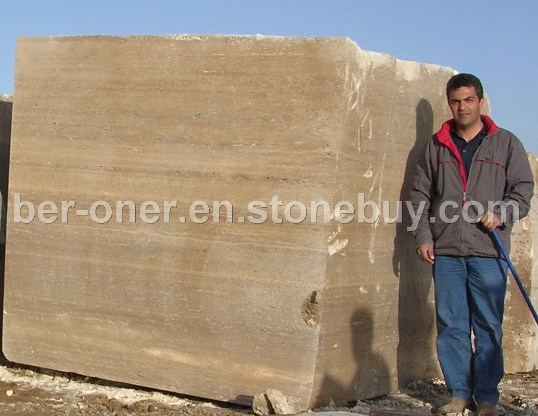Noce Travertine Block