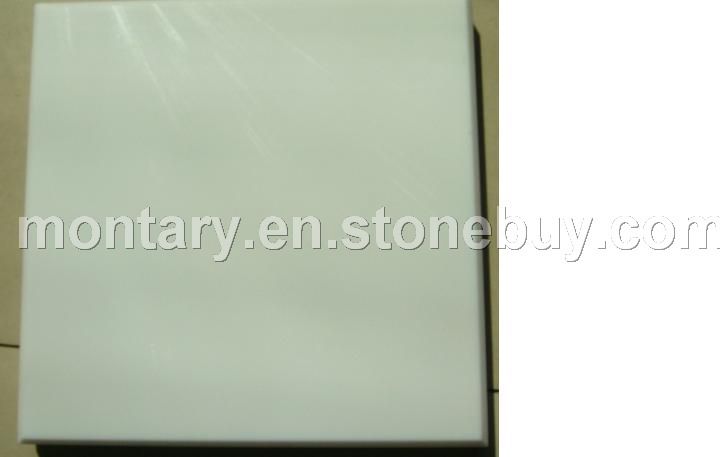white crystalized glass