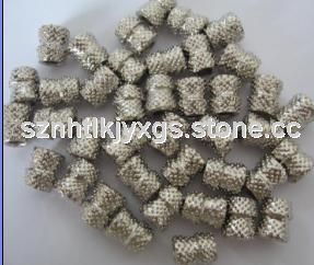Vacuum brazed diamond bead