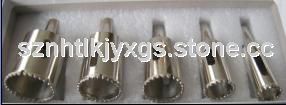 Vacuum brazed diamond core drill bit with shrank
