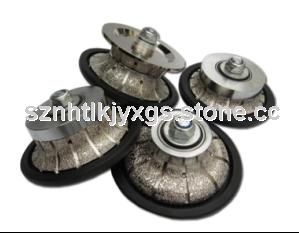 Vacuum brazed diamond hand profile wheel BFHV Vacuum brazed diamond hand profile wheel BFHV