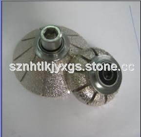 Vacuum brazed diamond router bit EF