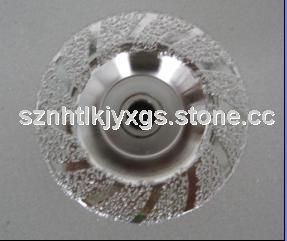 Vacuum brazed diamond radial cup wheel Vacuum brazed diamond radial cup wheel