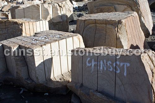 sandstone quarry block