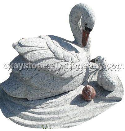 Stone carving and sculpture(swan)