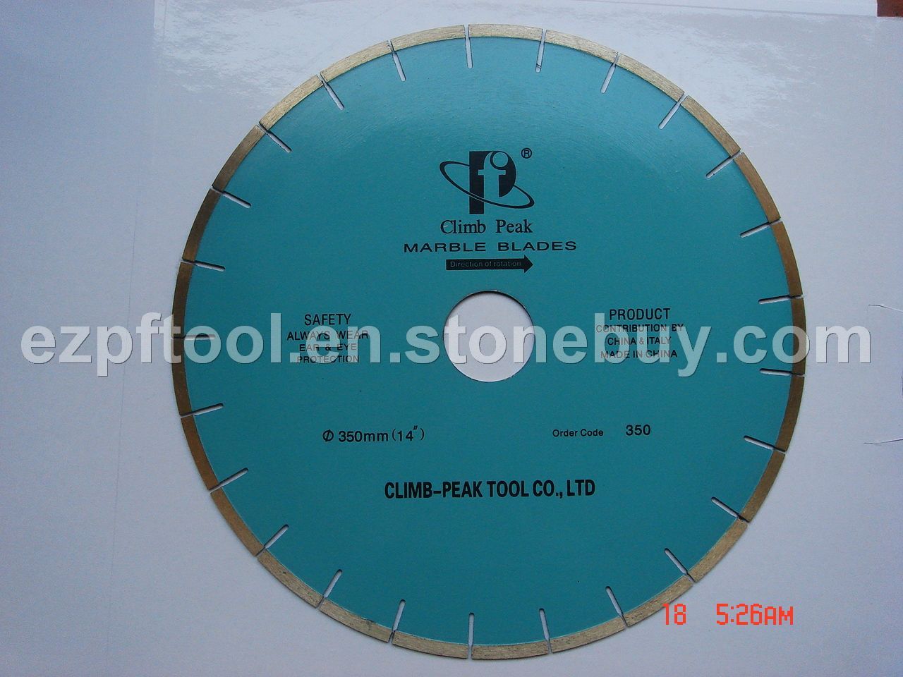 Marble blades (welded segments, narrow/straight slots)