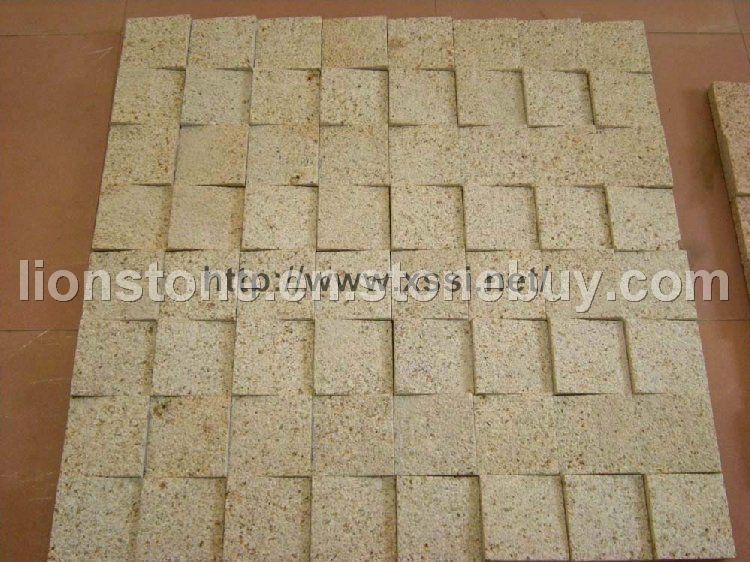 3 D granite mosaic