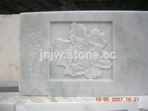 display of stone-engraving sample