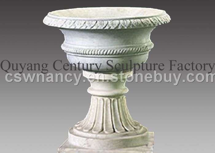 stone flowerpot