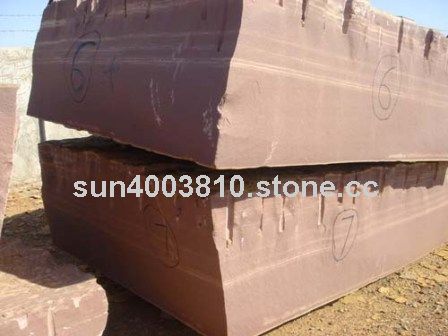 Red Quartzite Blocks