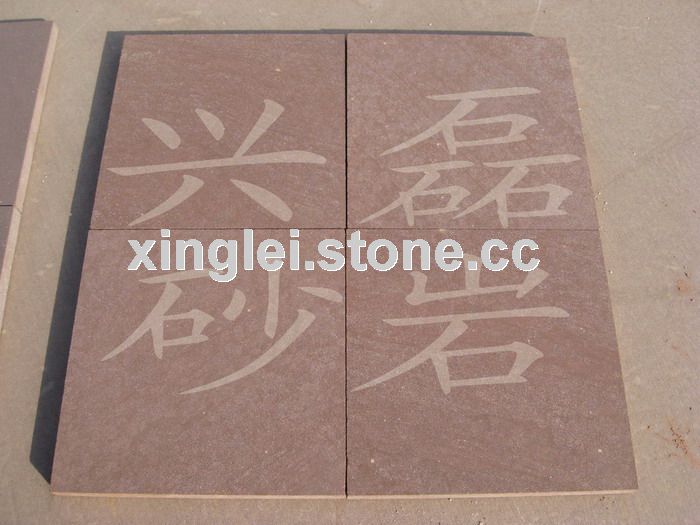 dark red sandstone